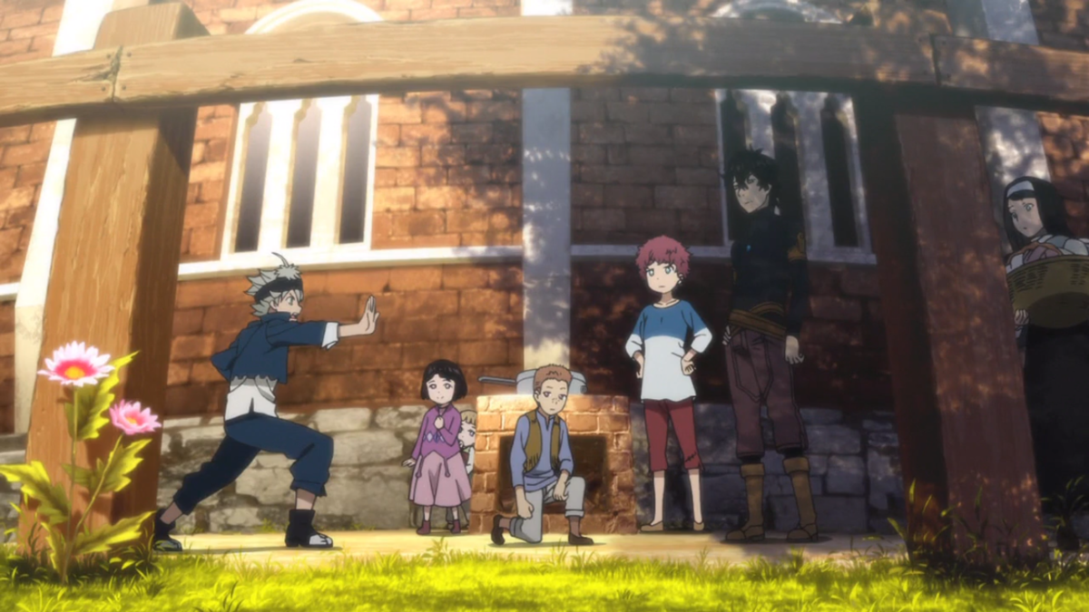 Аста пытается применить магию