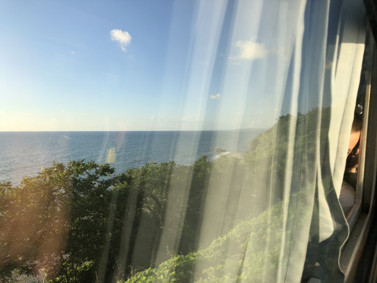 Вид из окошка поезда 