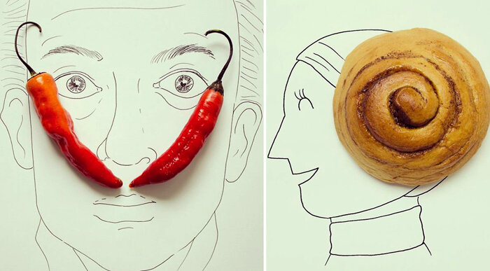 

Забавные коллажи от дизайнера из Эквадора.
Хавьер Перес Эстрелла считает, что творить нужно каждый день, что бы это ни значило. Главное - давать своей фантазии зеленый свет и позволять ей выплескиваться наружу. В суете рабочих будней легко соскользнуть на дорогу рутинный обязанностей, когда кажется, что на такие глупости времени нет и быть не может. Но на самом деле именно в таких казалось бы незначительных пустяках и простых моментах и кроется счастье.