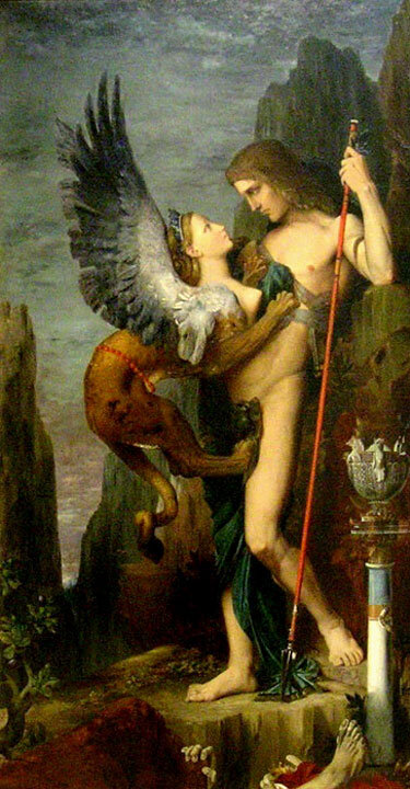 Гюстав Моро. "Эдип и Сфинкс". 1864