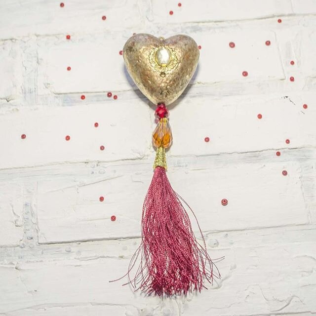 Кулон сердце из потали