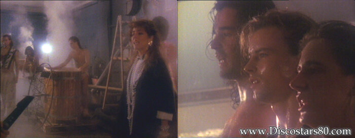 кадры из клипа "In the heat of the night" (DVD SANDRA "Complete history", Virgin, 2003)