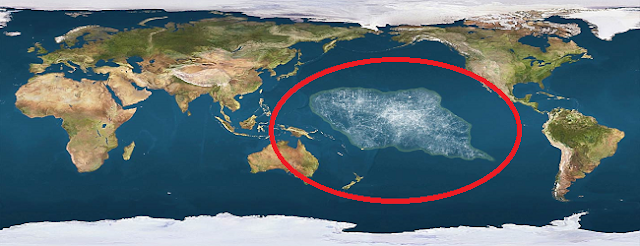 Тихоокеанское мусорное пятно - фото со спутника