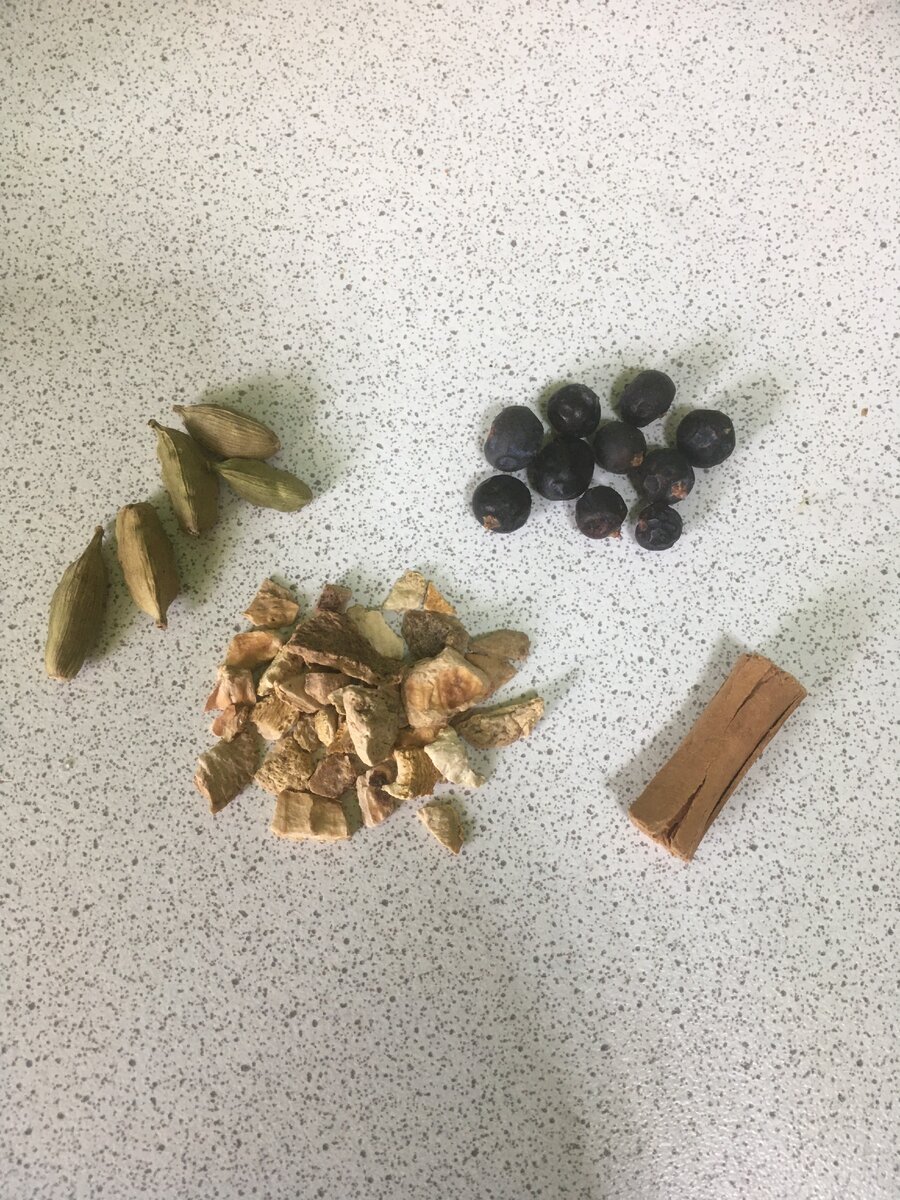 ингредиенты для приготовления  джина