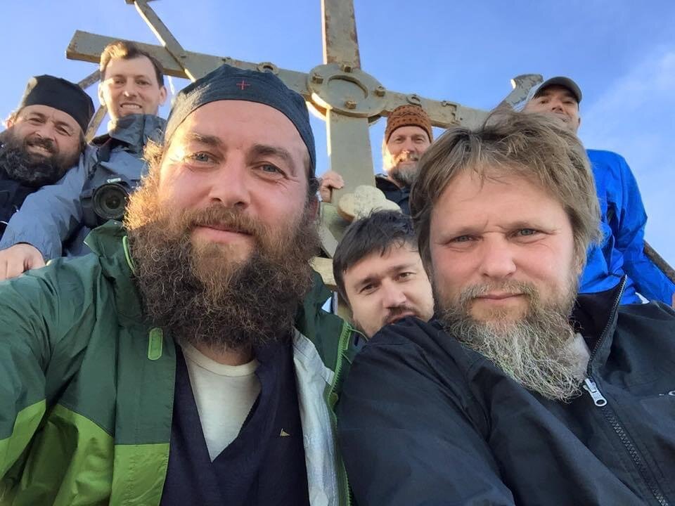 С режиссёром и оператором фильма А. Запорощенко. Из архива А.Плиска