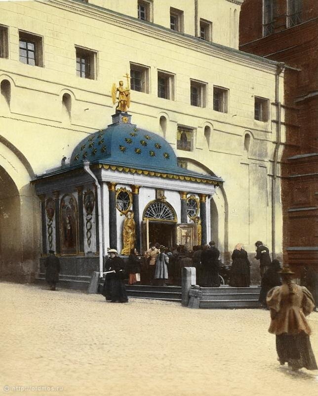 Иверская часовня на Красной площади. Старинное фото