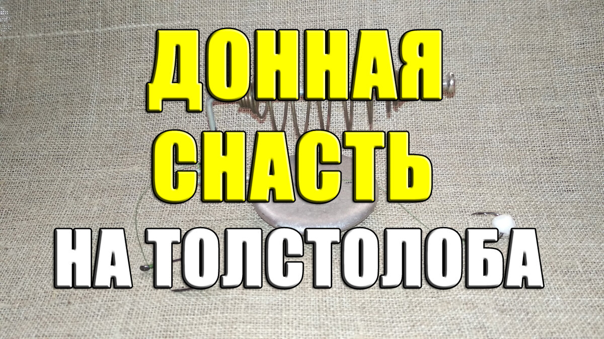  Снасть для ловли толстолоба со дна