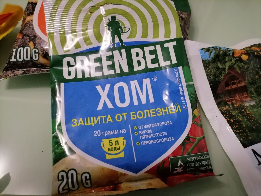 Фунгицид ХОМ, фото автора