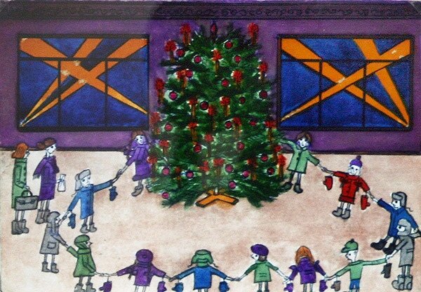 Из блокадных рисунков Валентины Тонск. 