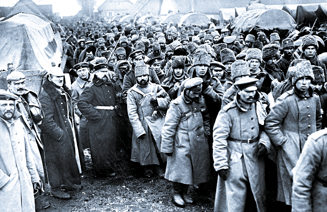 Русские военнопленные во время ПМВ.