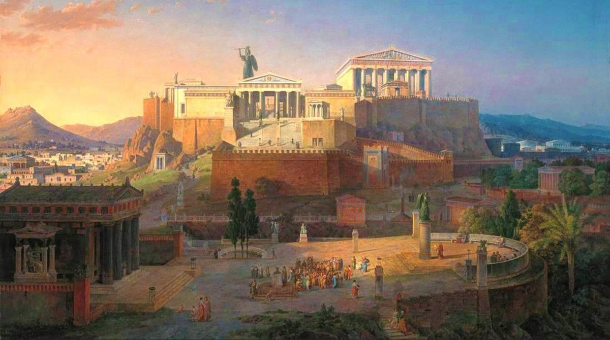 Л. фон Кленце. "Афинский акрополь"
