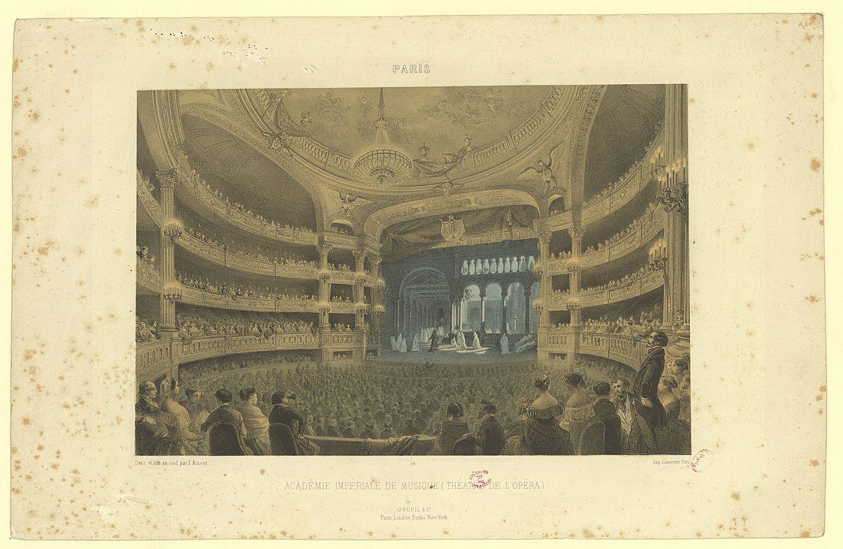 Луи-Жюль Арну, «Премьера оперы Джакомо Мейербера „Роберт-дьявол“ в Парижской опере», 1831 год © Public Domain 