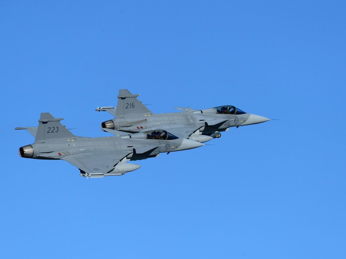    Шведские истребители Gripen© Фото : U.S. Air Force / Master Sgt. Lee Osberry