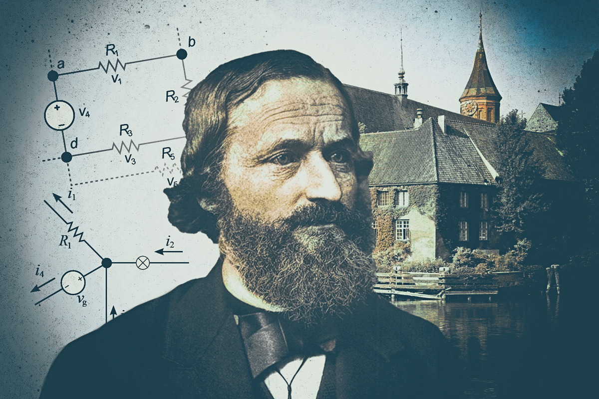 Кирхгоф на фоне старой Альбертины.