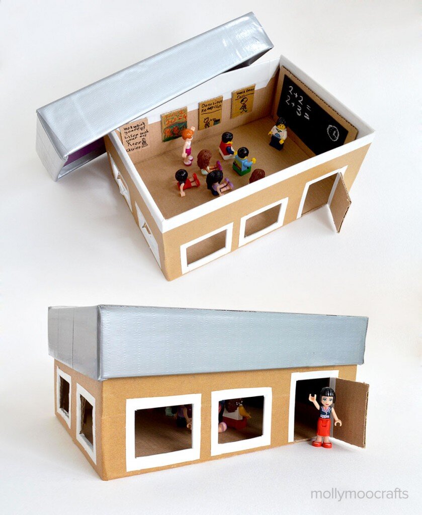 Картонные кукольные домики