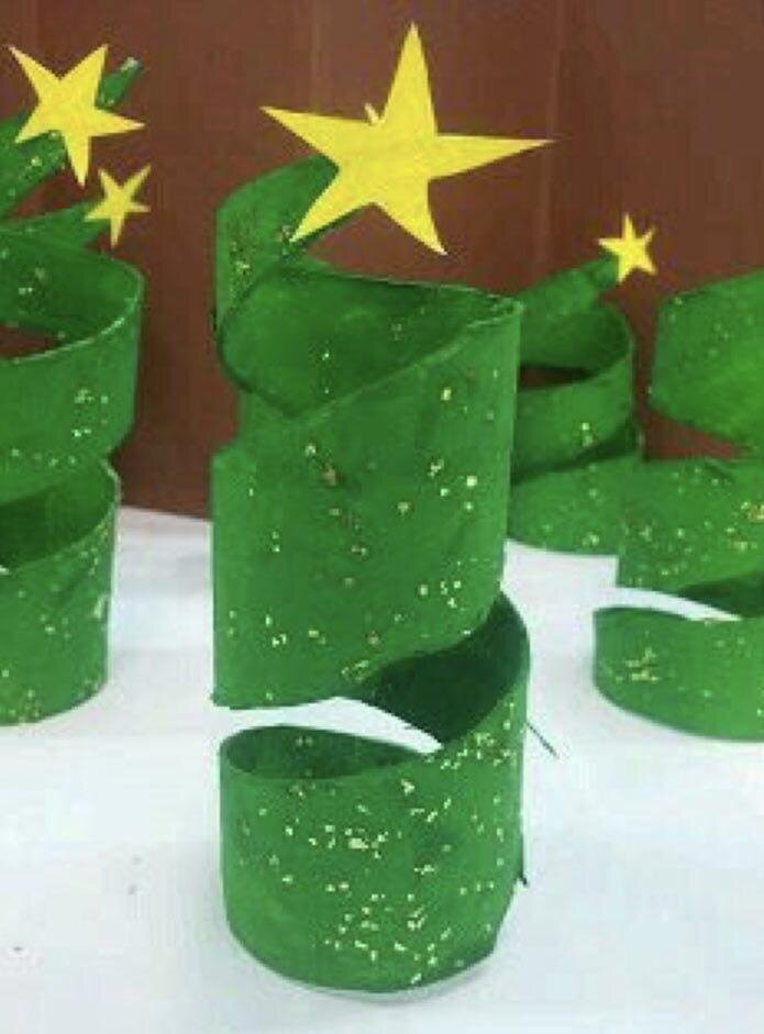 Поделки на новый год из втулок