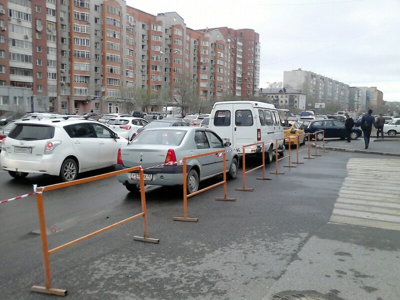 Типичная тюменская пробка