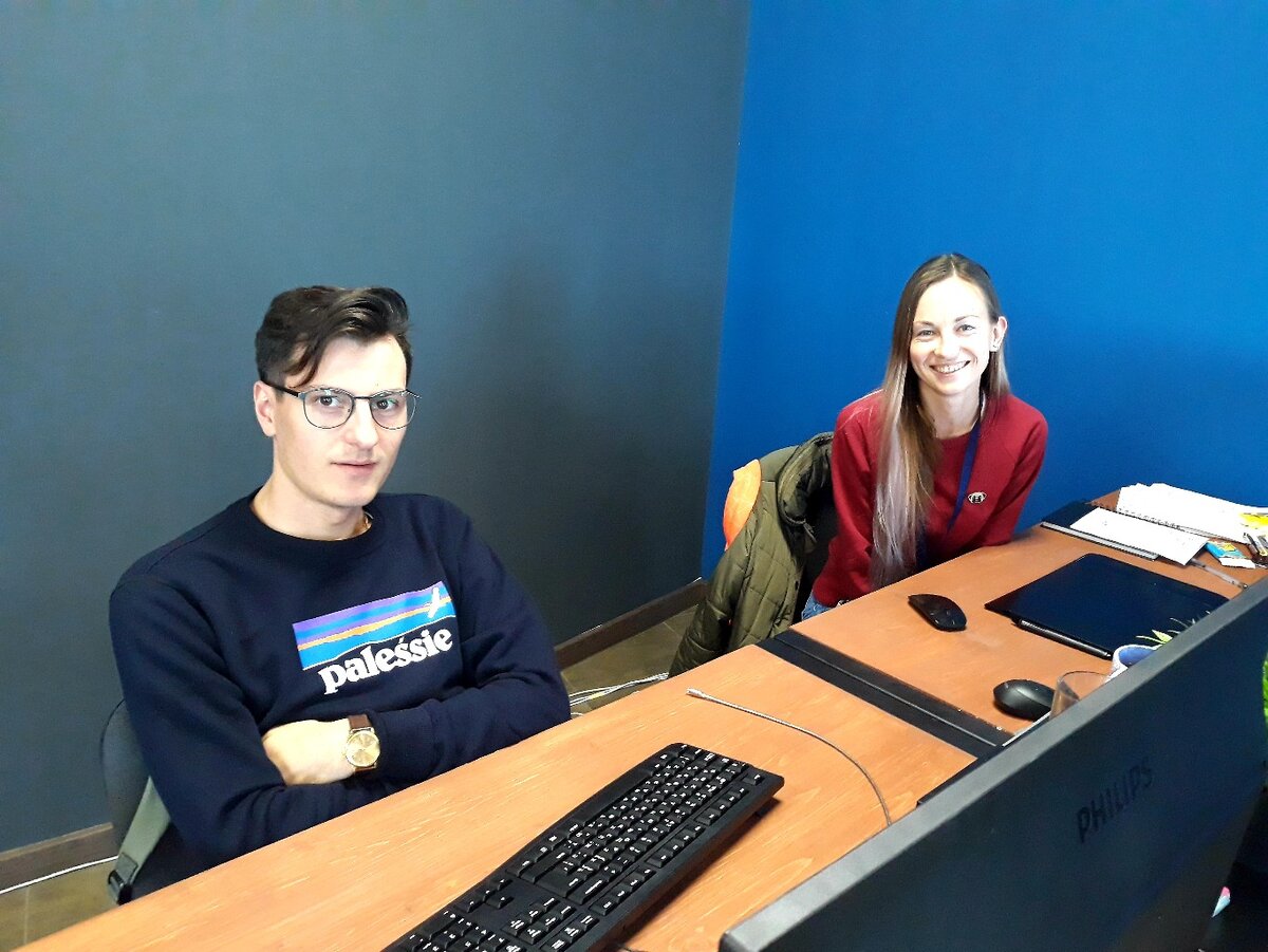 Наши дизы Катя и Дима. 