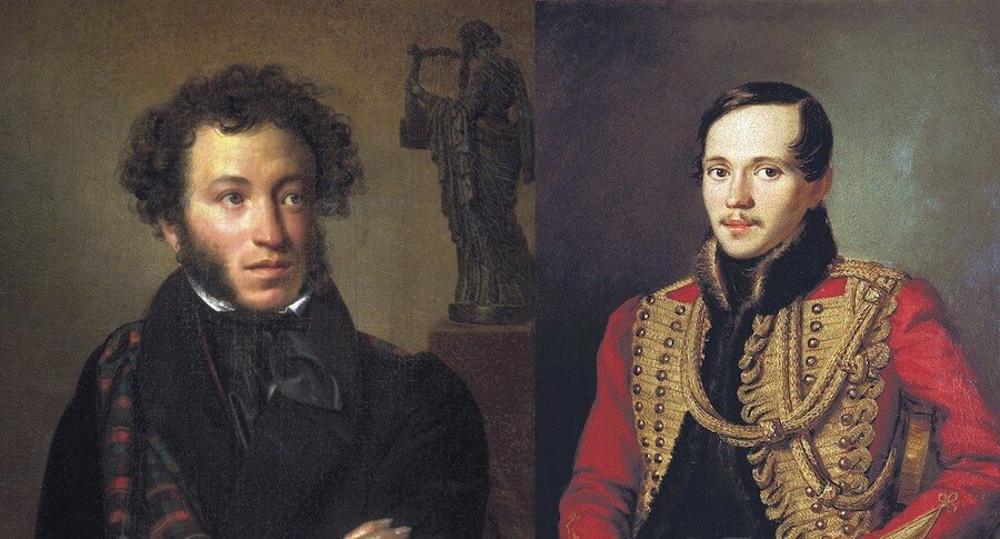 Лермонтов был младше Пушкина на 15 лет