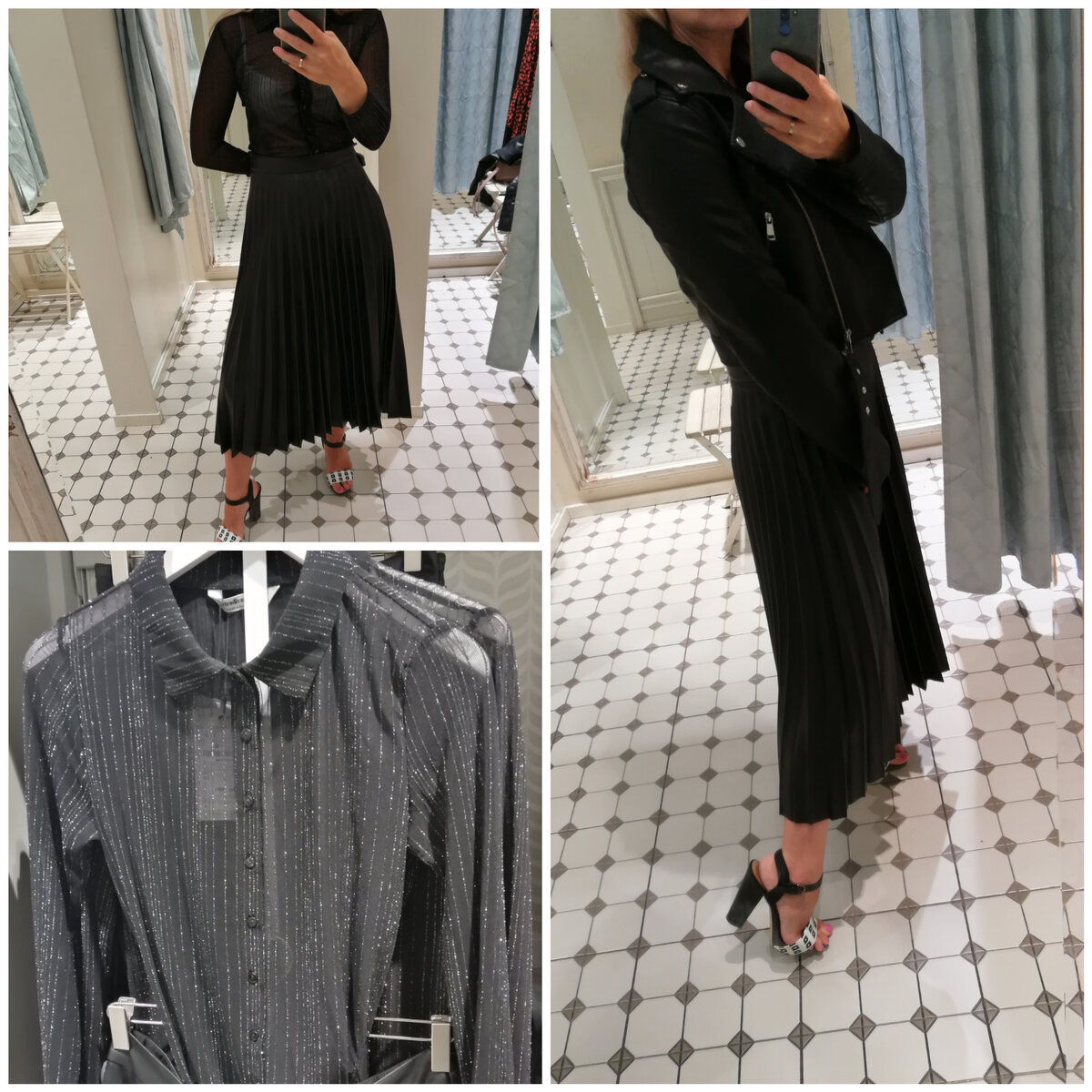 Фото автора.  Юбку почему-то взяла размера M, пришлось чуть поддержать на талии)