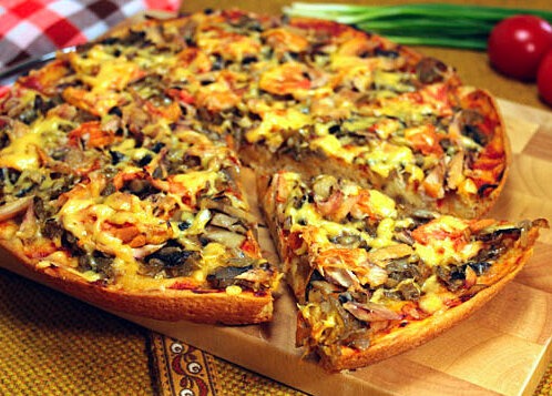 Наша простая и вкусная пицца.