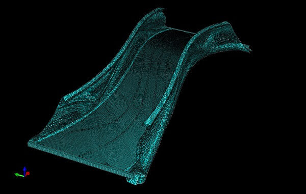 «Цифровой двойник» моста MX3D, созданный исследовательской группой по стальным сооружениям Имперского колледжа Лондона.
