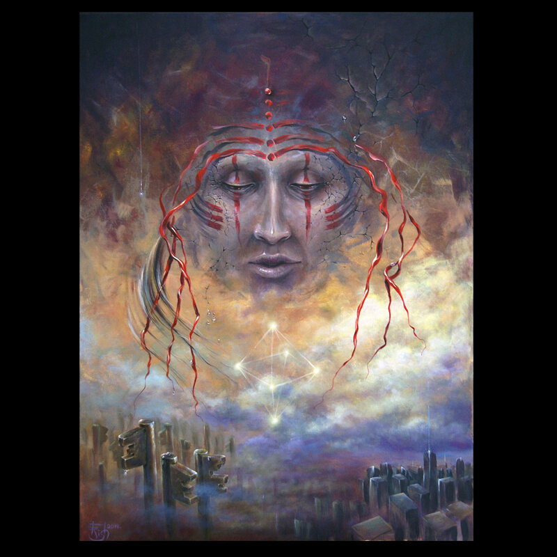 Картина "Ключник" - художник-символист Елена Моргун (Trish), 2018