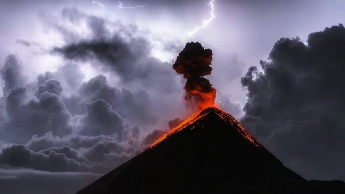 Eruption вулкан