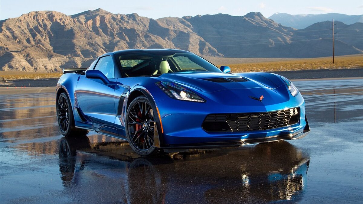 Chevrolet c7 Corvette 2014 зелёная