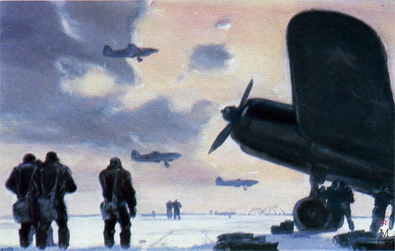 Георгий Нисский. «Утро на аэродроме». 1940-е гг.
