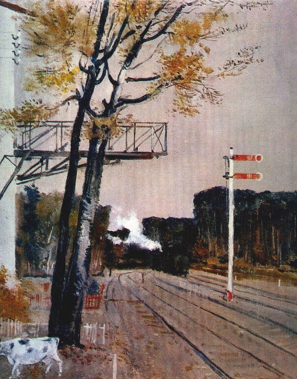 Георгий Нисский. «Октябрь. Семафоры». 1932-1933 гг.