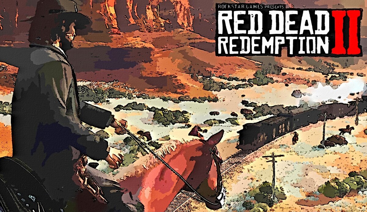 Red dead redemption 2 рисунки на скалах