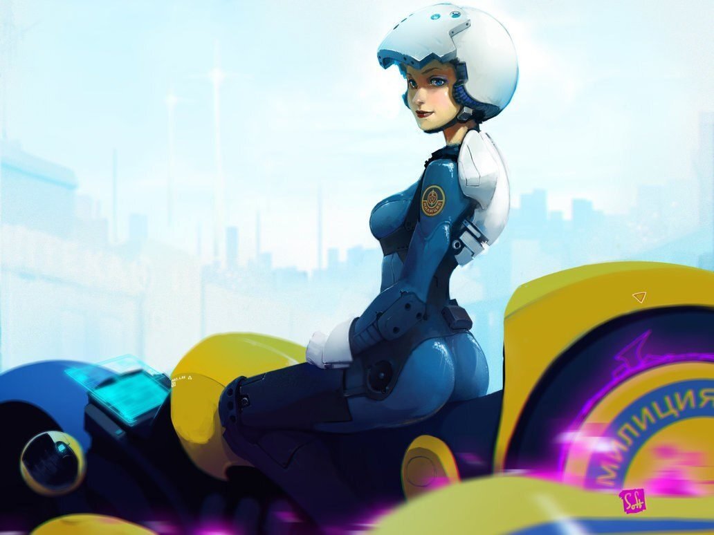 Вот так могла выглядеть милиция будущего!)  Автор: Eugene Lizin soft_h     Взято тут http://reactor.cc