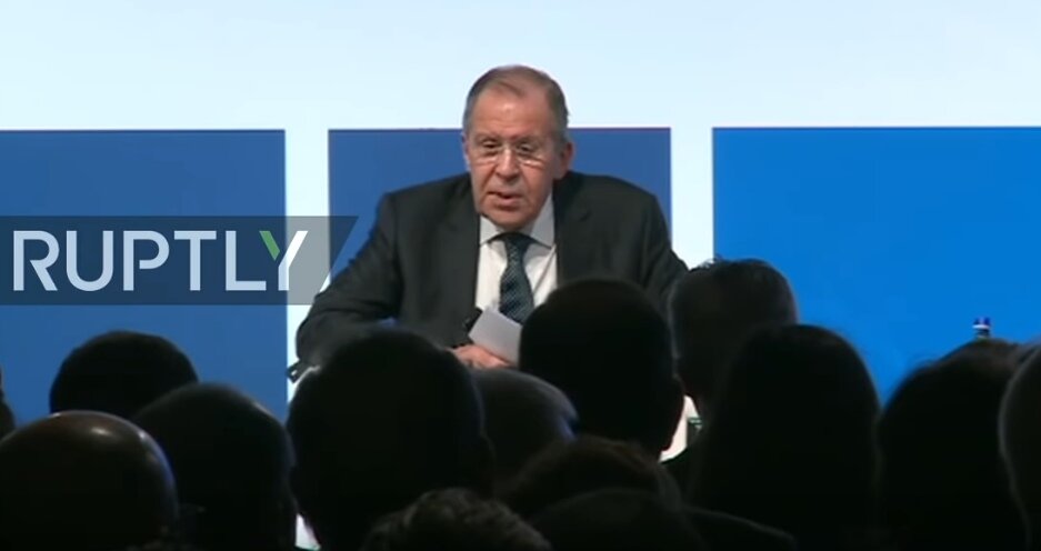 Сергей Лавров, фото сделано Ruptly - видеоагенство телеканала RT.