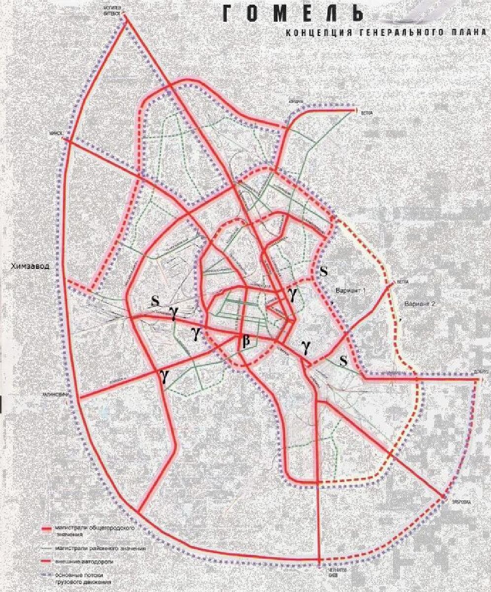 Рис. 1. Различные типы аномальных движений земной поверхности на территории г. Гомеля
