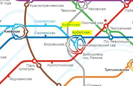 Арбатско покровская линия метро схема на карте москвы