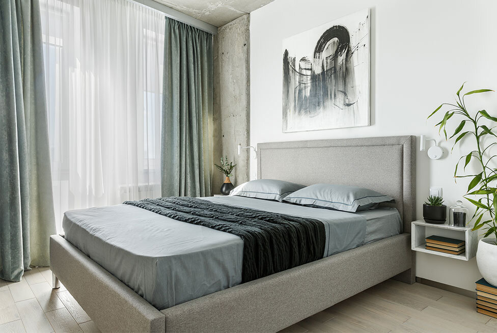 Room Design Büro: квартира 65 кв. метров без отделки стен и потолка