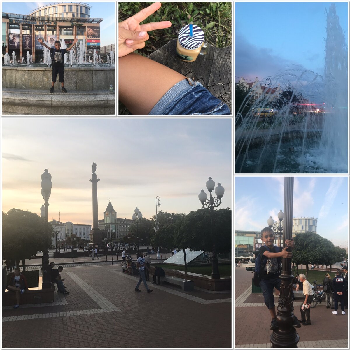 После тренировки решили прогуляться по центру.