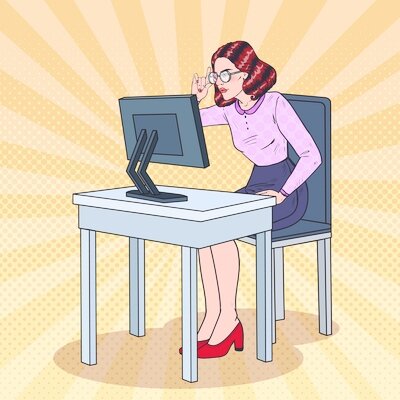 Иллюстрация по теме, девушка похожа на меня при изучении условий работы, я также удивлялась. 