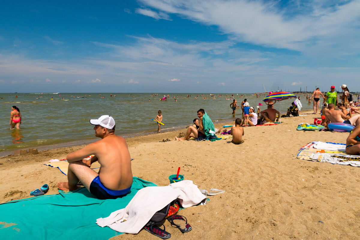Пляжи азовского моря ейск