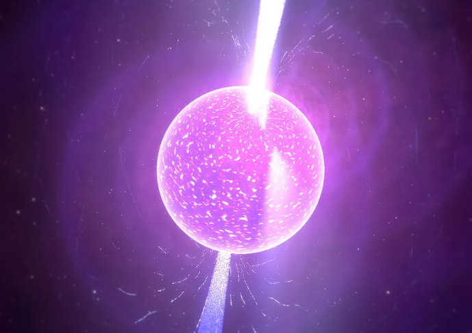 Иллюстрация нейтронной звезды