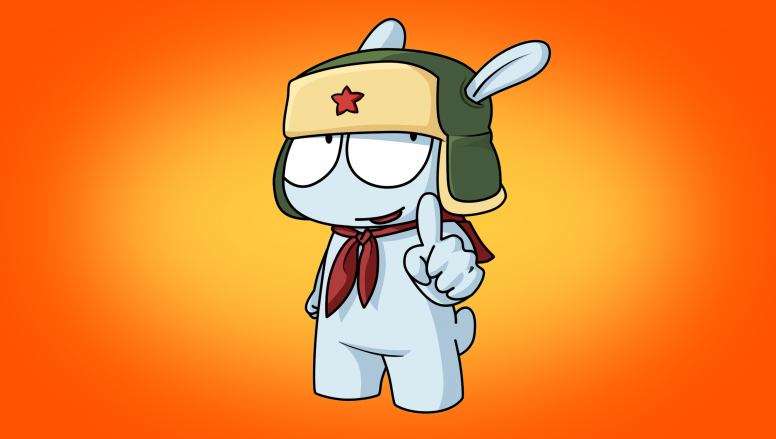 Заяц в шапке ушанке. Талисман Xiaomi . Взято из открытых источников. 