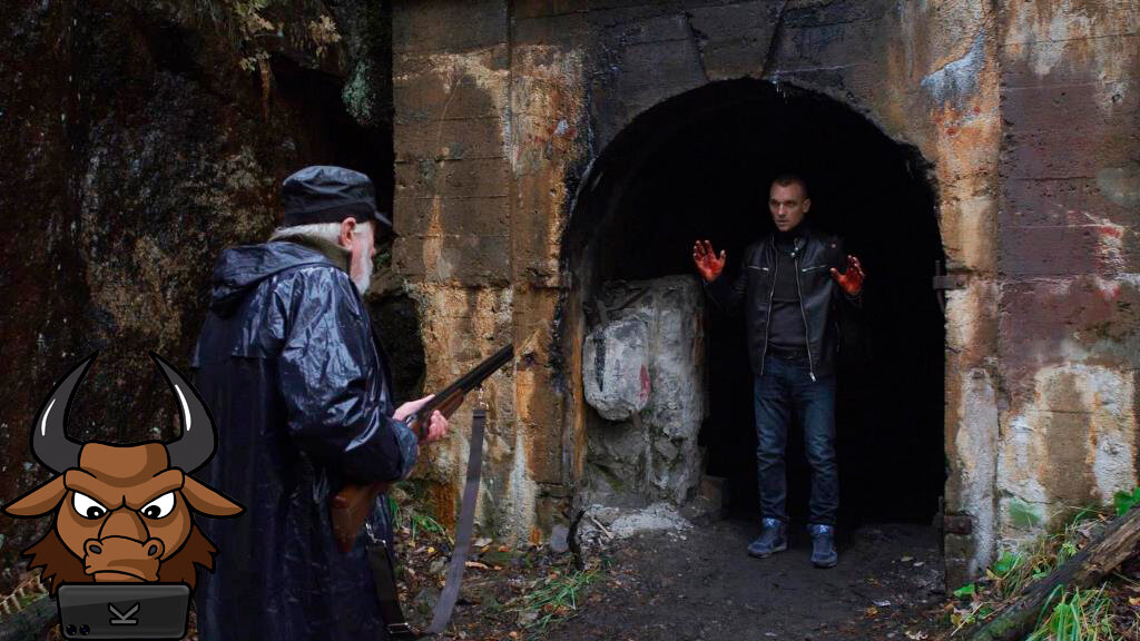 Евгений Покрамович и Михаил Митин. Кадр из фильма «Северное сияние. Шорох крыльев. Фильм третий»