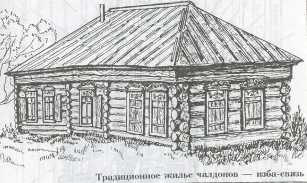 Как нарисовать деревенскую избу