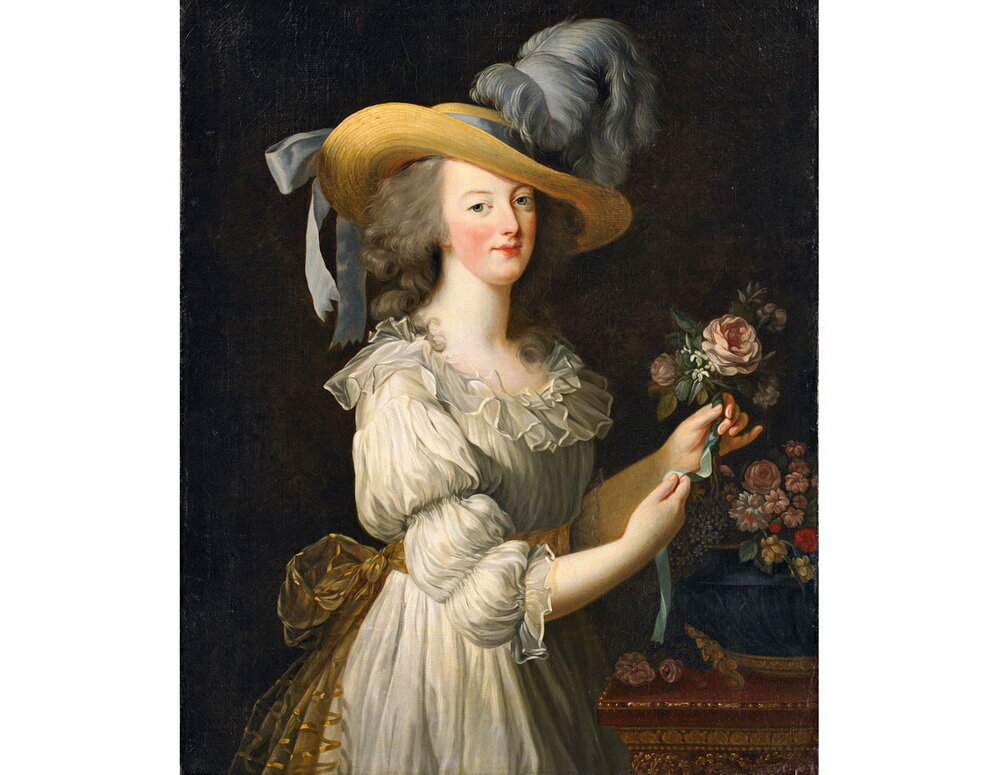 Королева Мария-Антуанетта, худ. Элизабет Виже-Лебрен, 1783 г. 