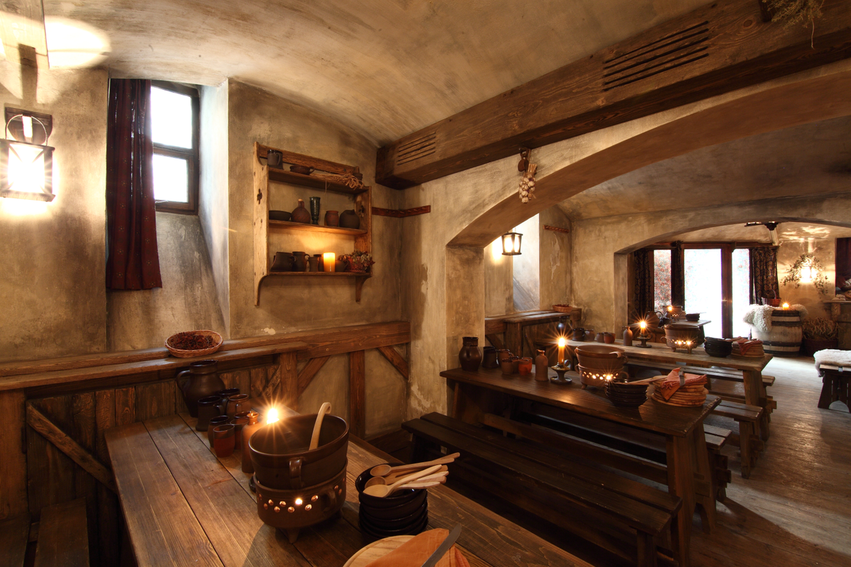 Небольшой трактир. Medieval Tavern Прага. Таверна харчевня средние века. Кабак трактир таверна. Таверна харчевня средние века кухня.