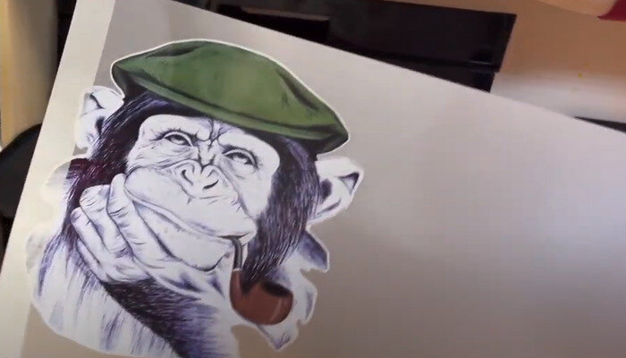 Фото 4. Отпечатанное изображение