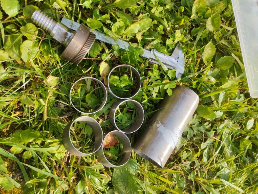 Грунтонос в разобранном виде