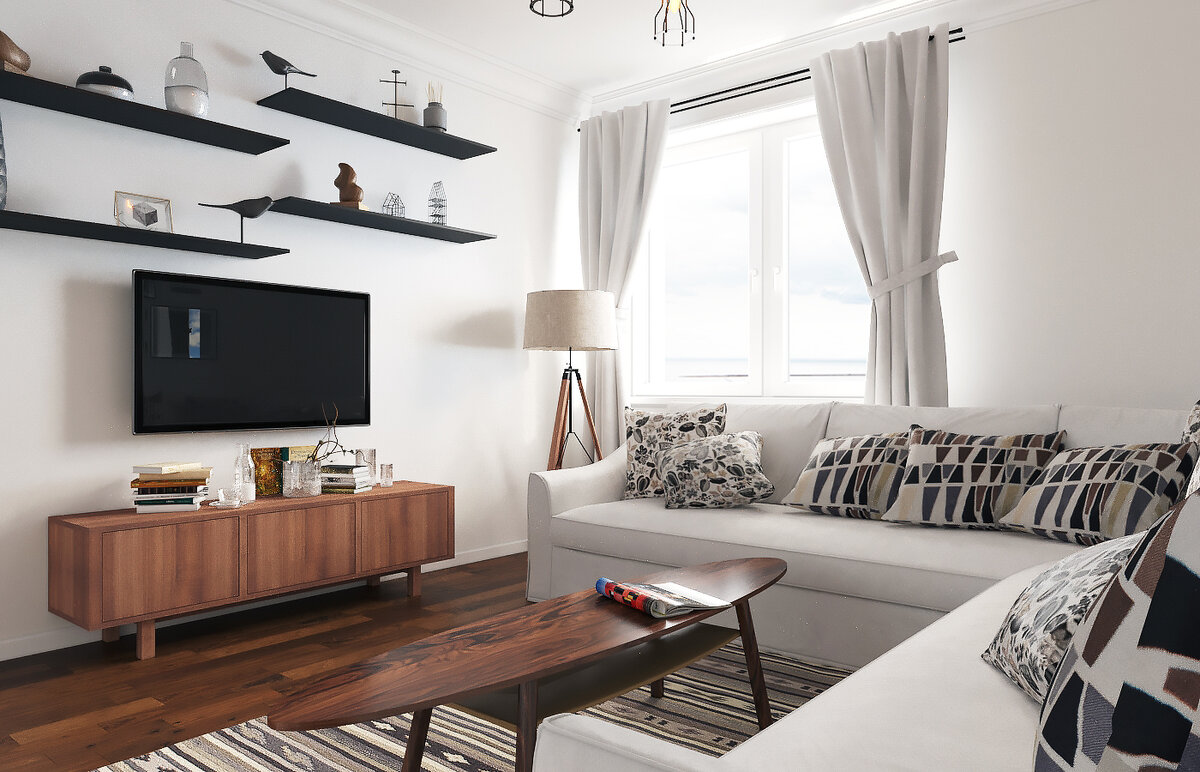 Скандинавский стиль порадует вас и ваших гостей.