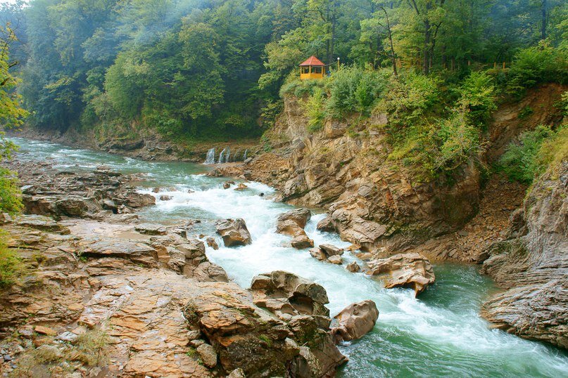 Гузерипль водопады